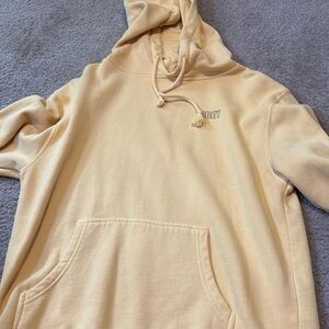 Yellow Obey worldwide hoodie